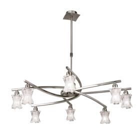 M8605/1  Alaska GU10 SN Telescopic/Semi Flush 8 Light